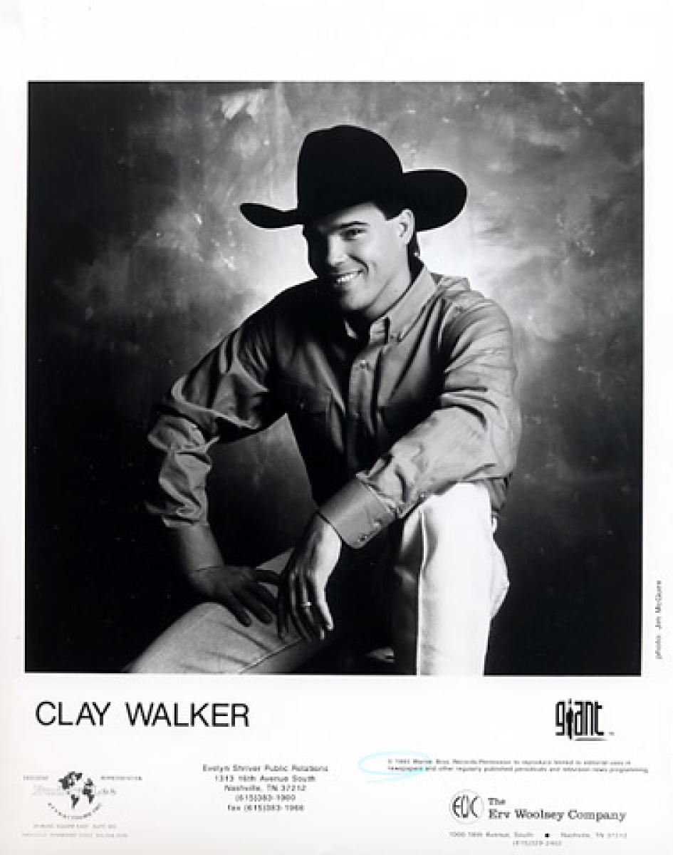 Clay Walker Vintage Concert Photo Promo Print, 1993 at Wolfgang's