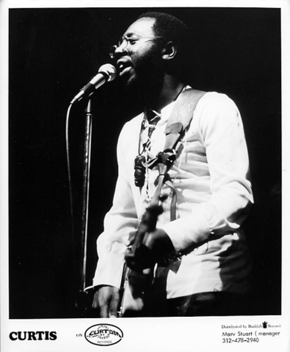 Curtis Mayfield Vintage Concert Photo Promo Print at Wolfgang's