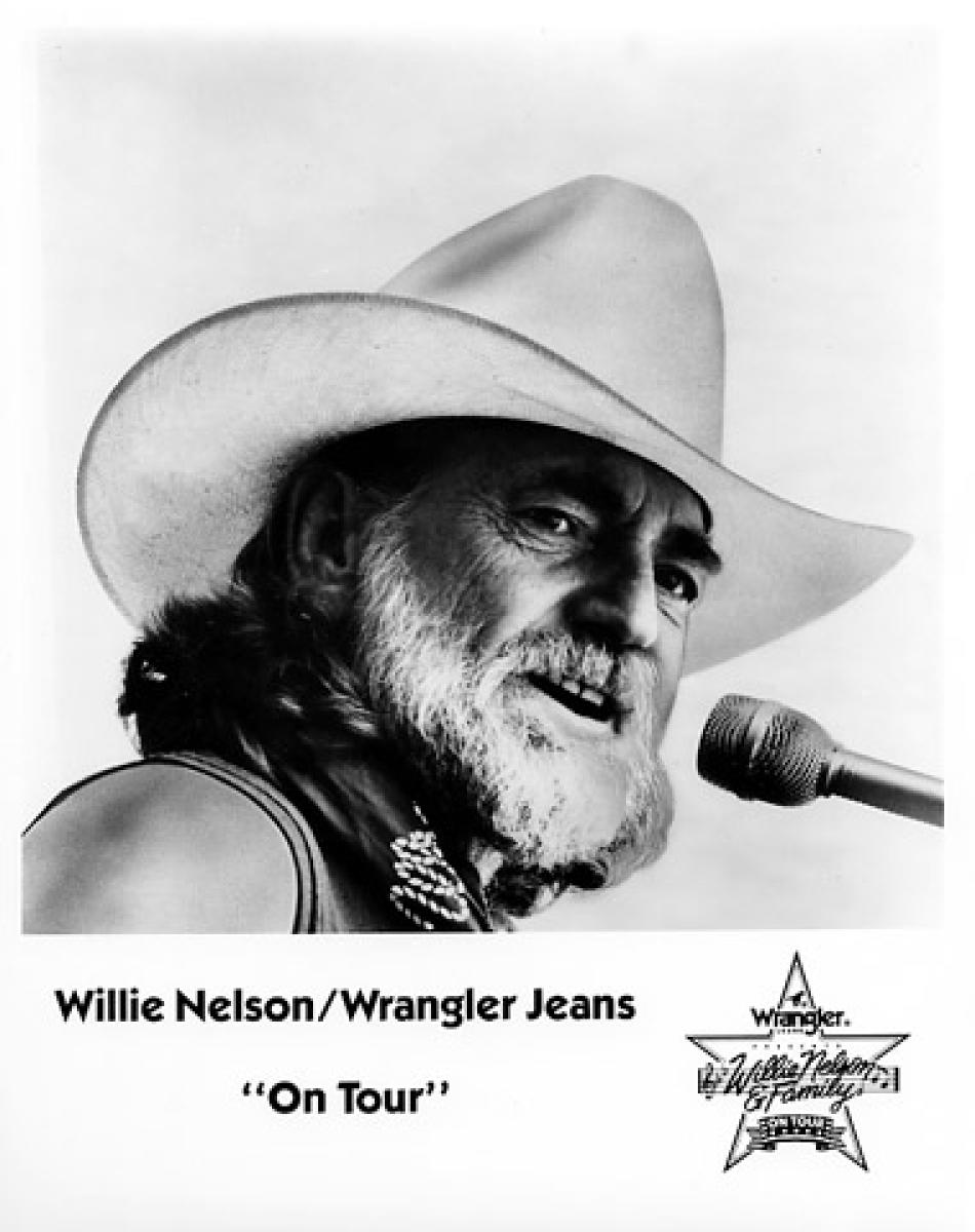 Willie Nelson Vintage Concert Photo Promo Print at Wolfgang's