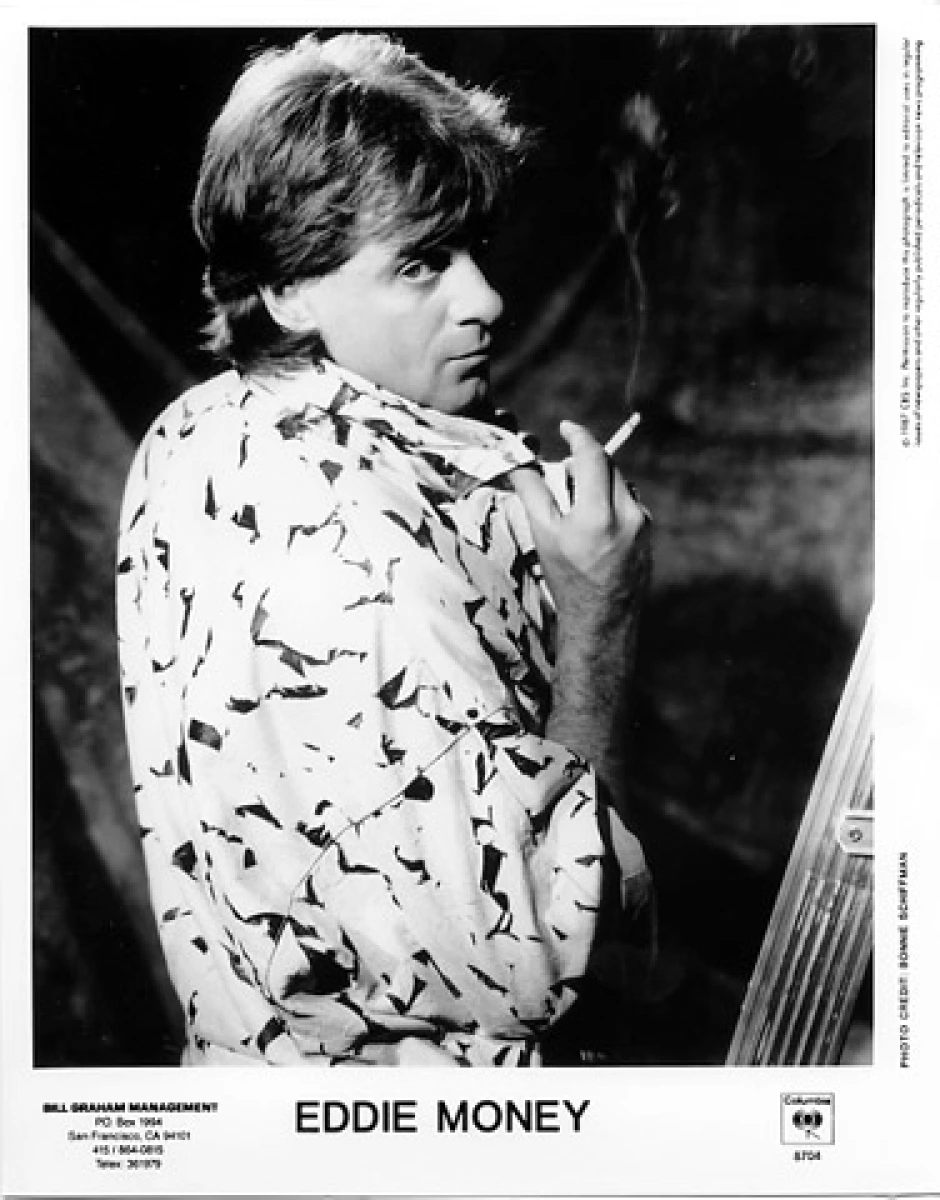 Eddie Money Vintage Concert Photo Promo Print, 1987 at Wolfgang's