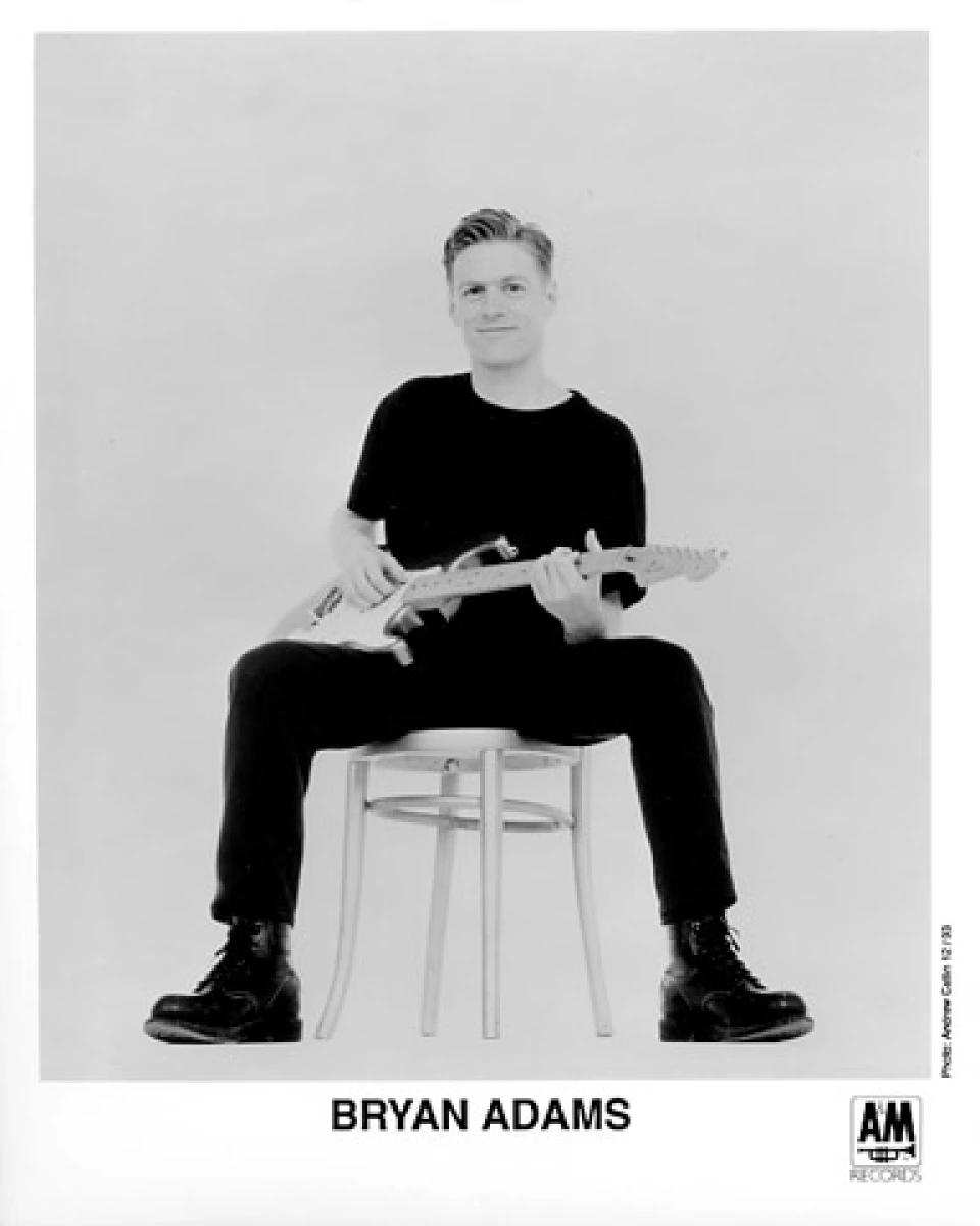 Bryan Adams Vintage Concert Photo Promo Print, 1993 At Wolfgang's