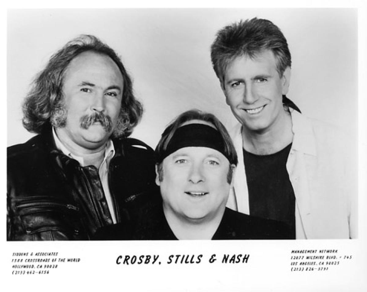 Crosby, Stills & Nash Vintage Concert Photo Promo Print at Wolfgang's