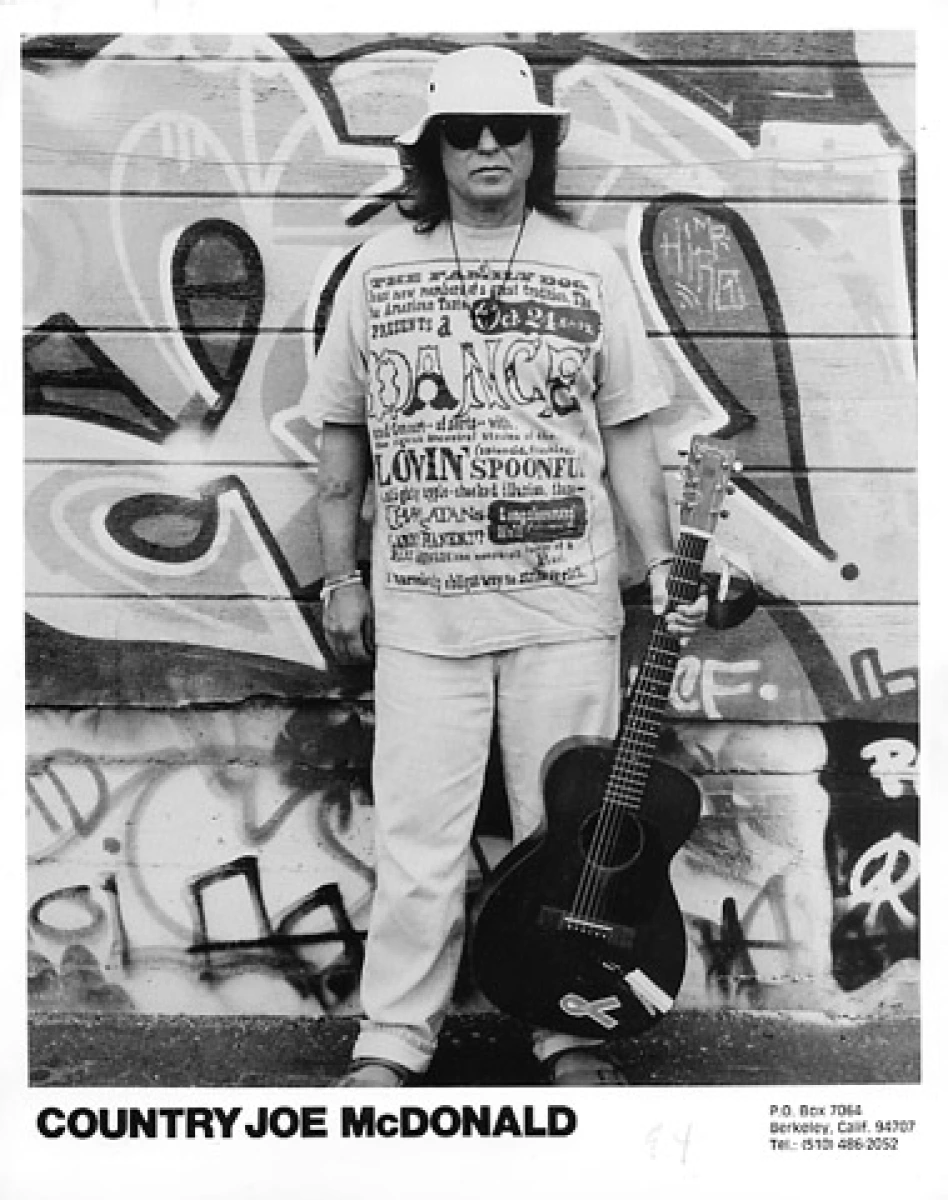 Country Joe McDonald Vintage Concert Photo Promo Print at Wolfgang&rsquo;s