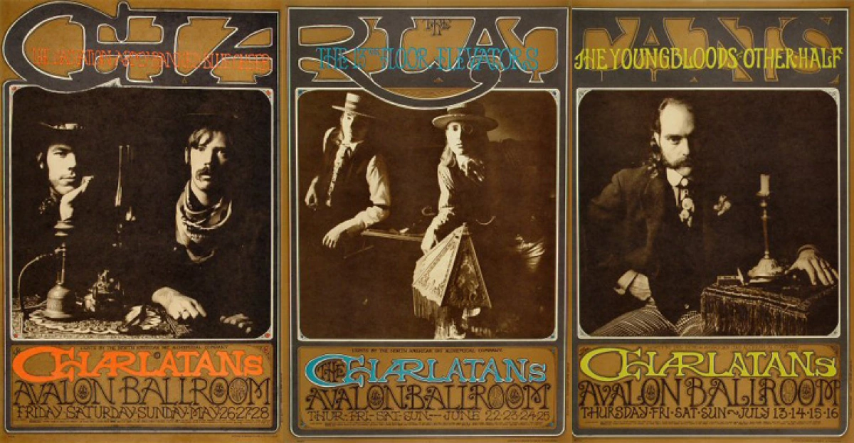 The Charlatans Vintage Concert Poster from Avalon Ballroom