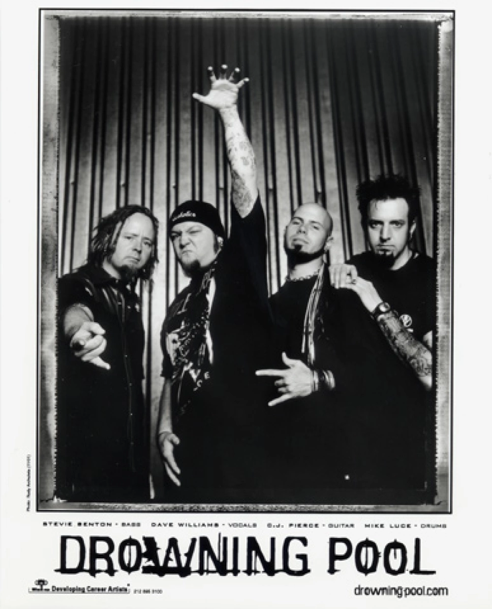 Drowning Pool Vintage Concert Photo Promo Print 01 At Wolfgang S