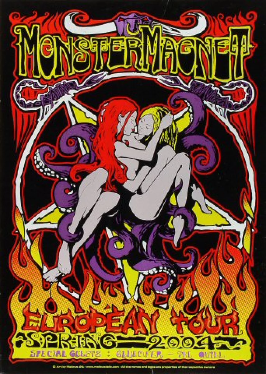 dygtige Omsorg Distribuere Monster Magnet Vintage Concert Poster, 2004 at Wolfgang's