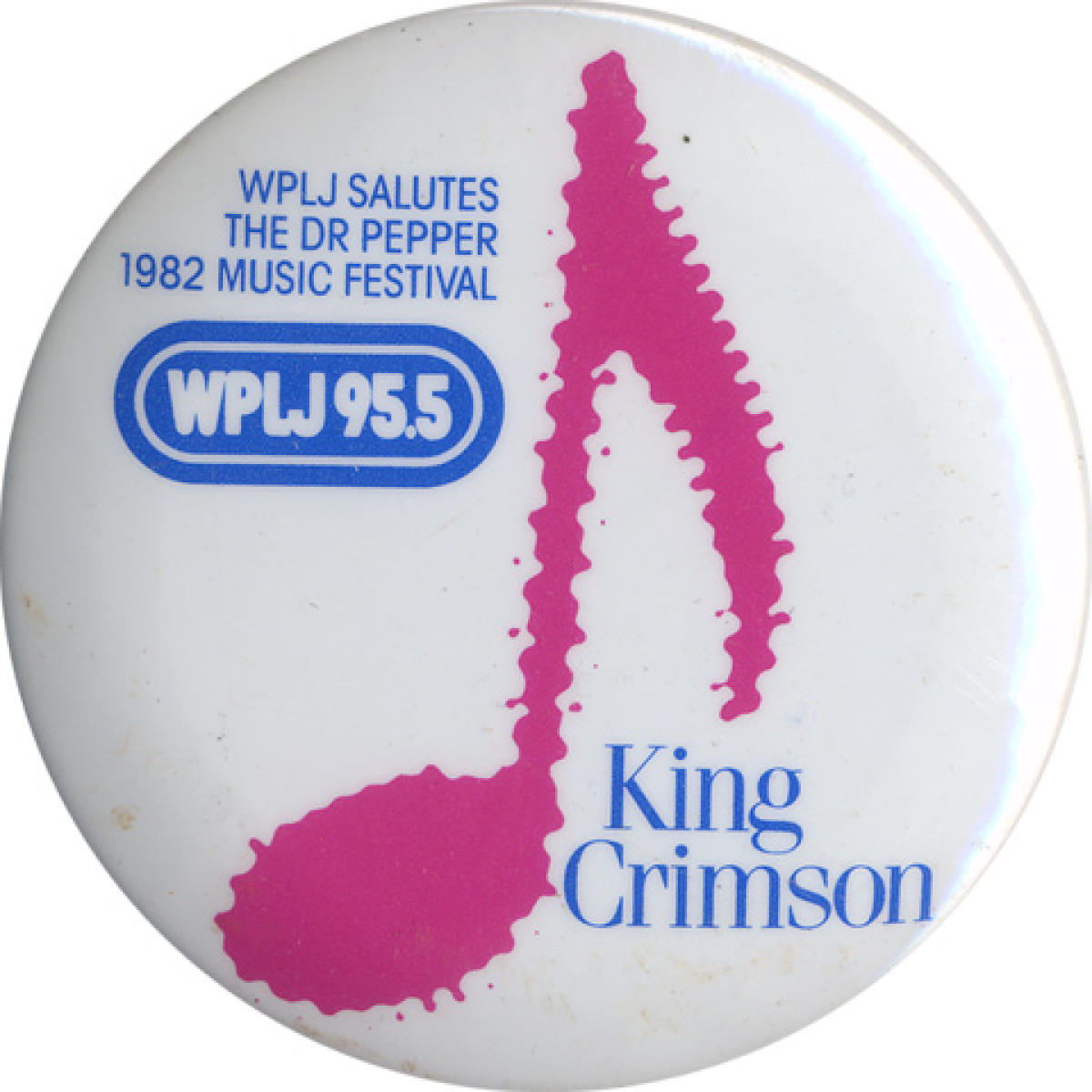 Dr Pepper Central Park Music Festival Pin From Pier 84 1982 At Wolfgang s