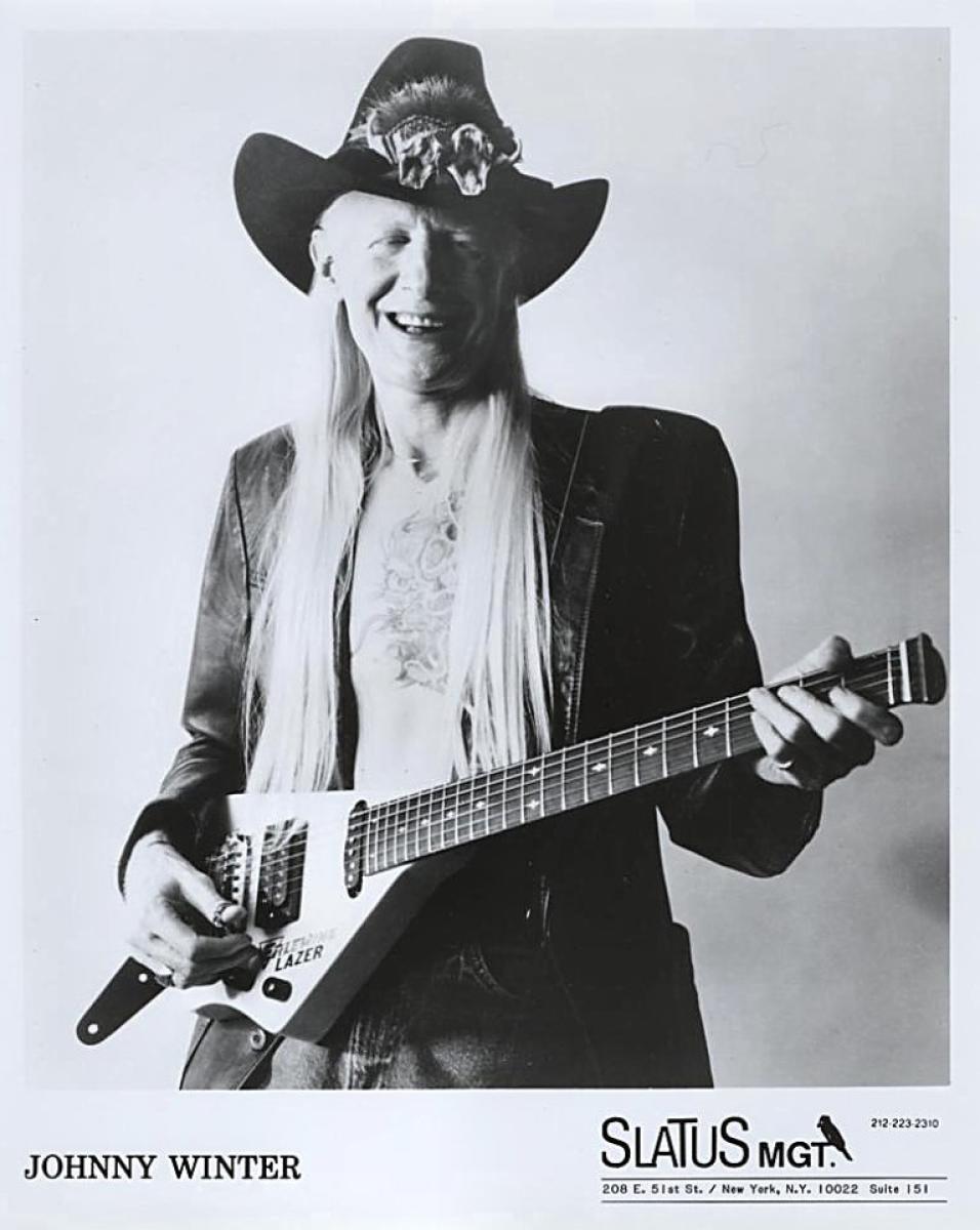 Johnny Winter Vintage Concert Photo Promo Print at Wolfgang’s