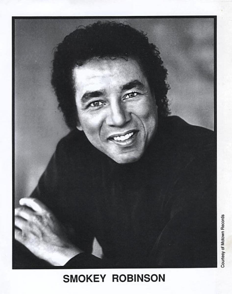 Smokey Robinson Vintage Concert Photo Promo Print at Wolfgang's