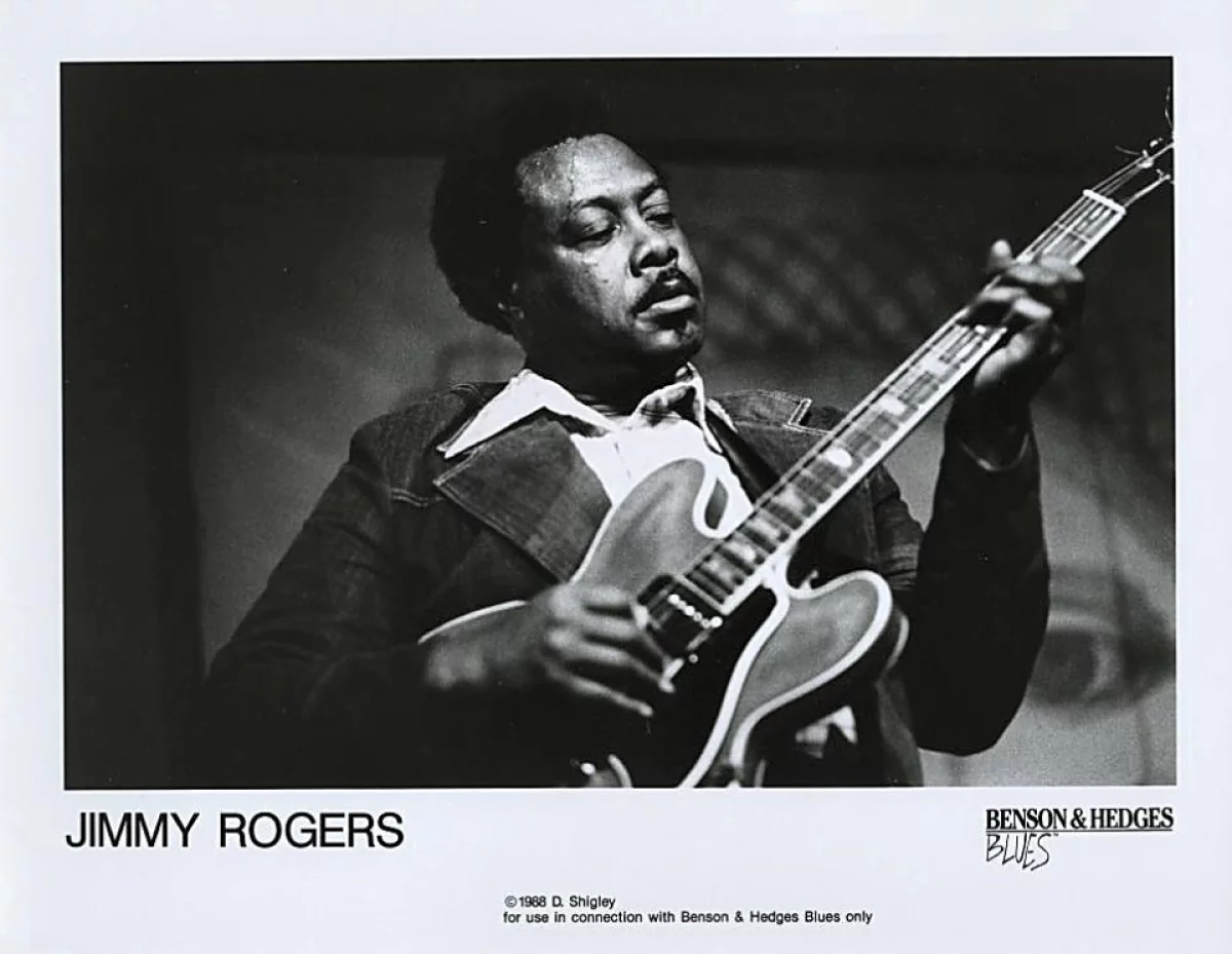 Jimmy Rogers Vintage Concert Photo Promo Print, 1988 at Wolfgang's