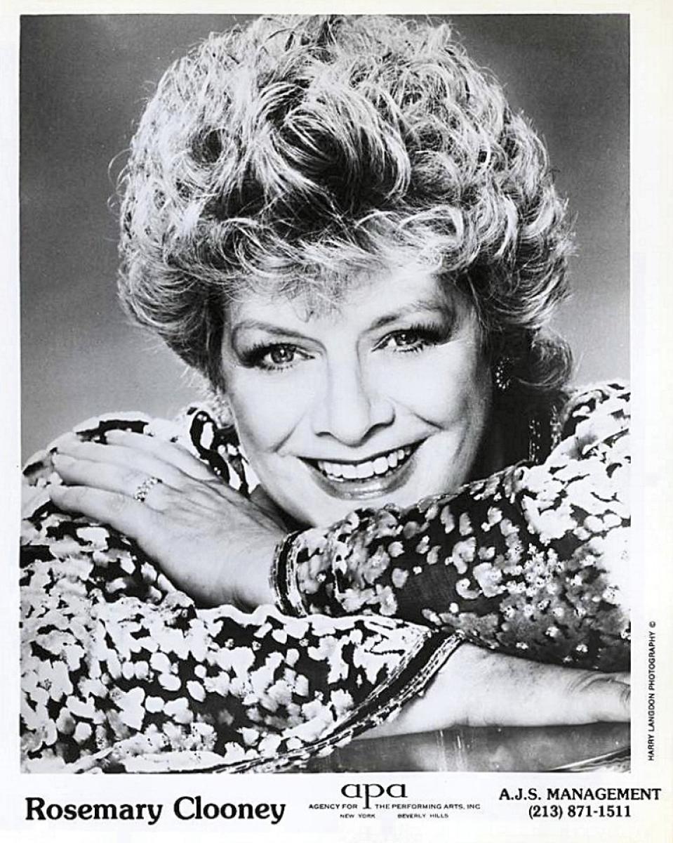 Rosemary Clooney Vintage Concert Photo Promo Print at Wolfgang's