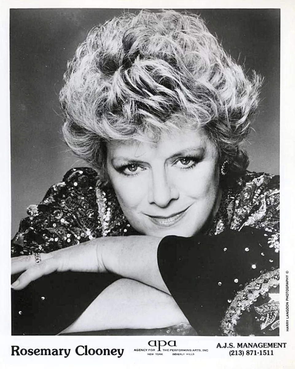 Rosemary Clooney Vintage Concert Photo Promo Print at Wolfgang's