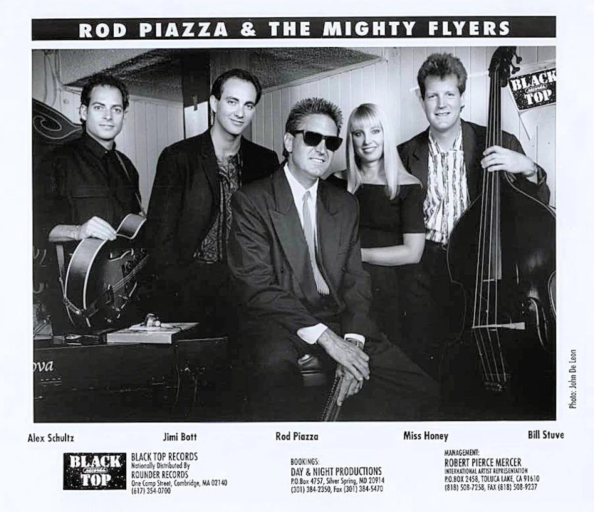 Rod Piazza & the Mighty Flyers Vintage Concert Photo Promo Print