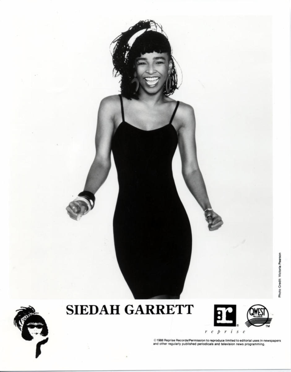 Siedah Garrett Vintage Concert Photo Promo Print, 1988 at Wolfgang's