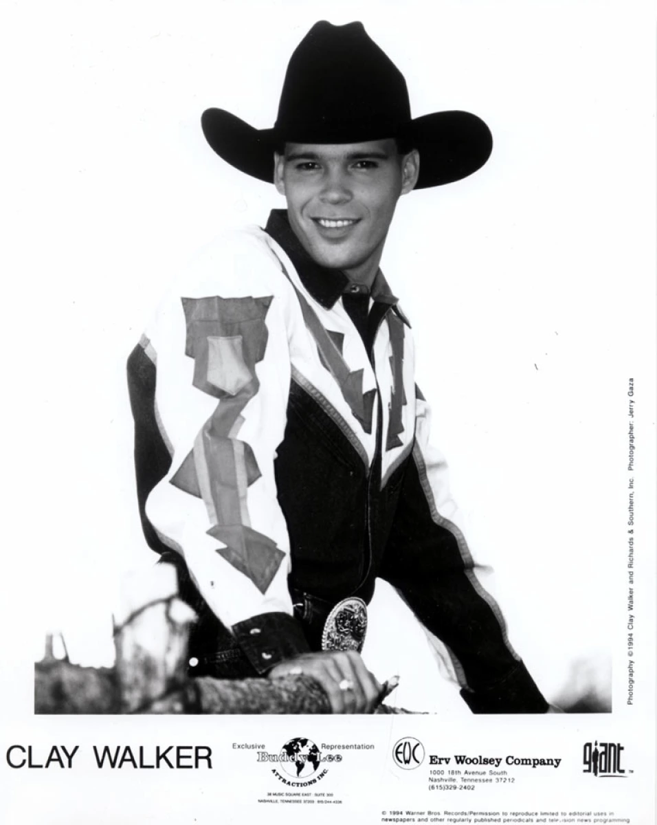 Clay Walker Vintage Concert Photo Promo Print, 1994 at Wolfgang's