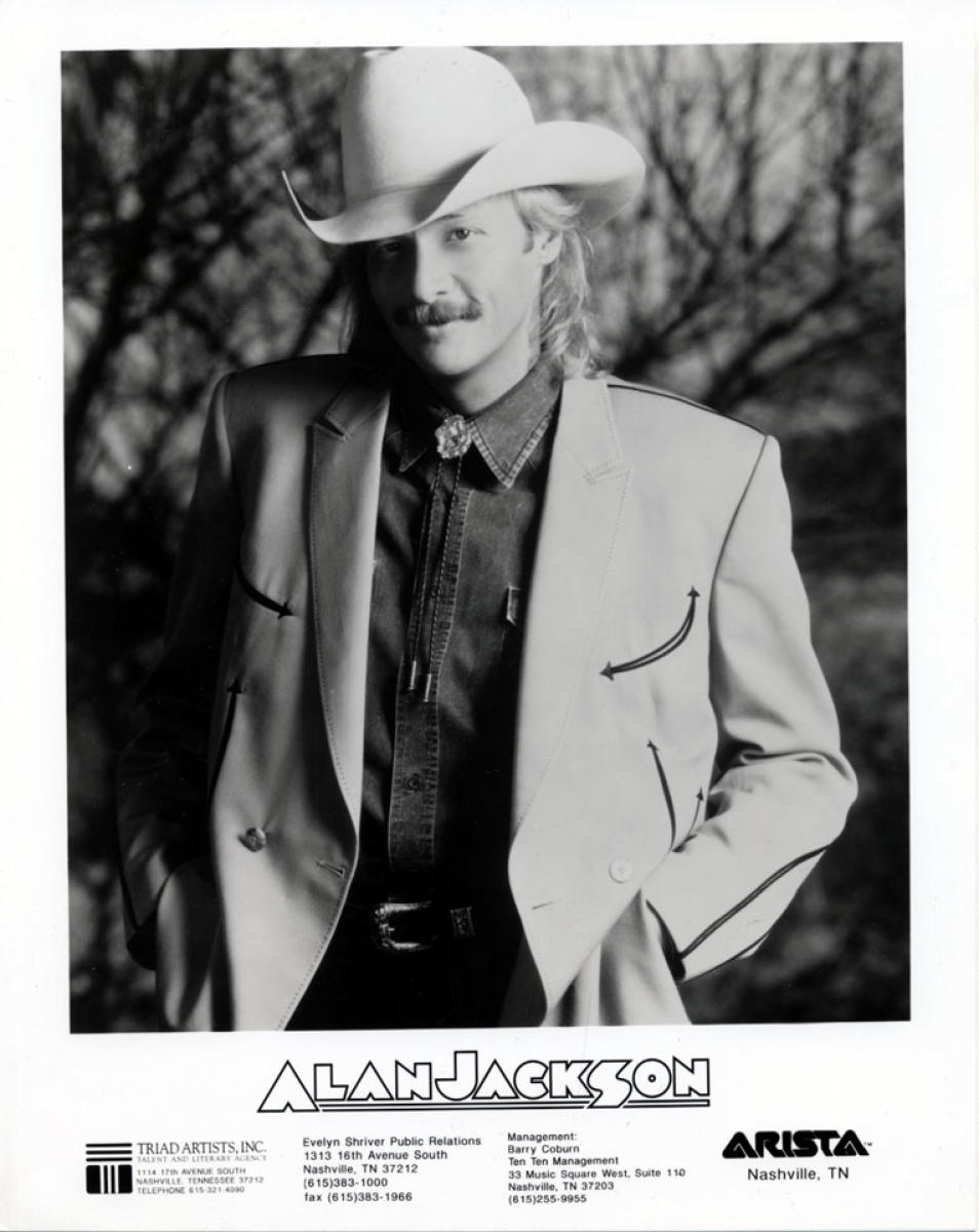 Alan Jackson Vintage Concert Photo Promo Print at Wolfgang's