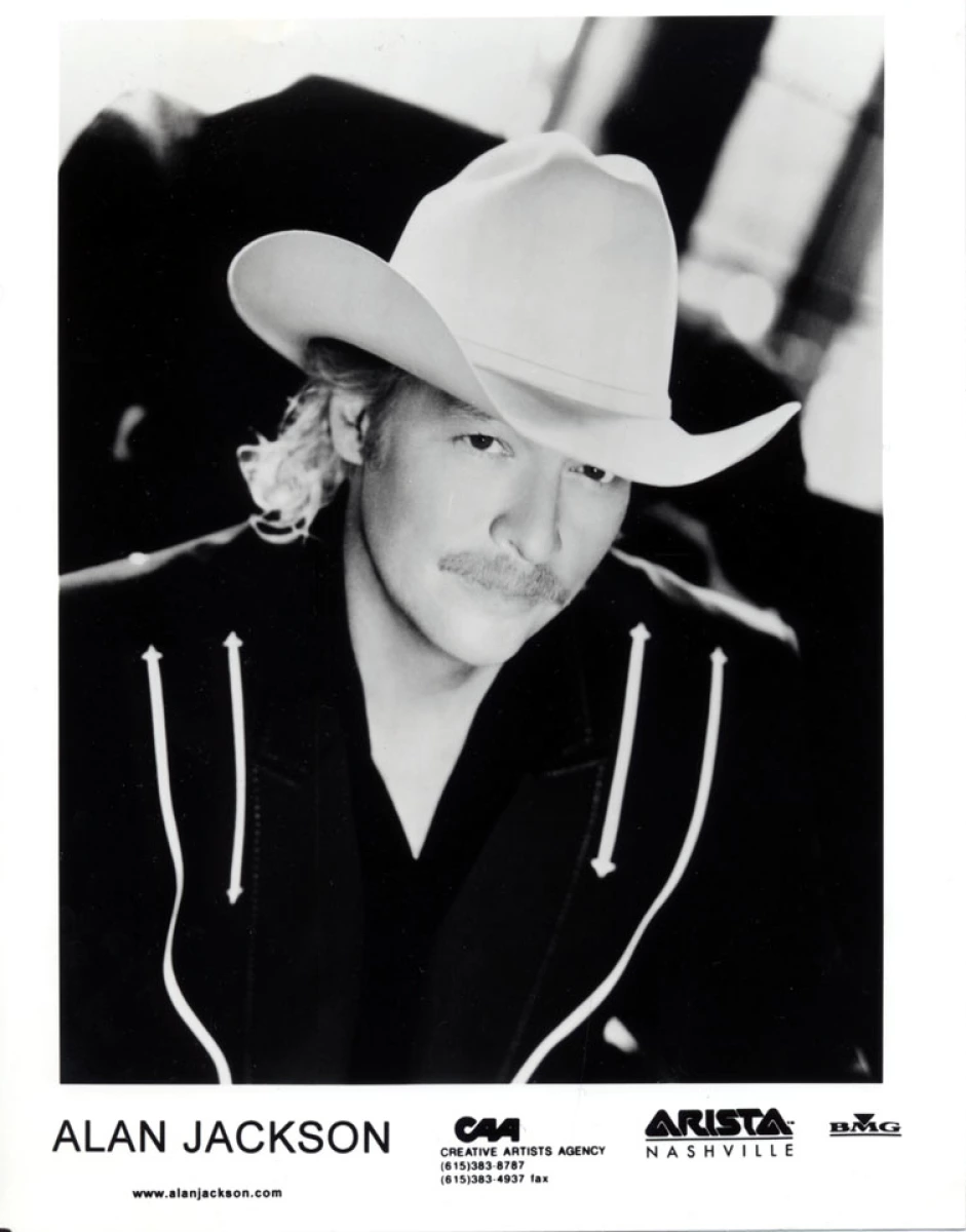 Alan Jackson Vintage Concert Photo Promo Print at Wolfgang's