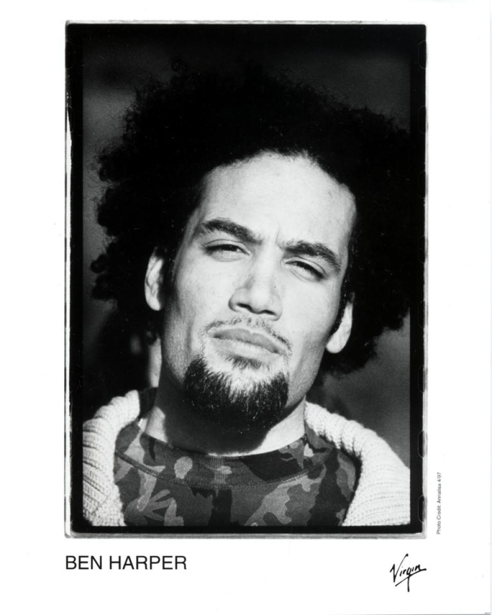 Ben Harper Vintage Concert Photo Promo Print, 1997 At Wolfgangs