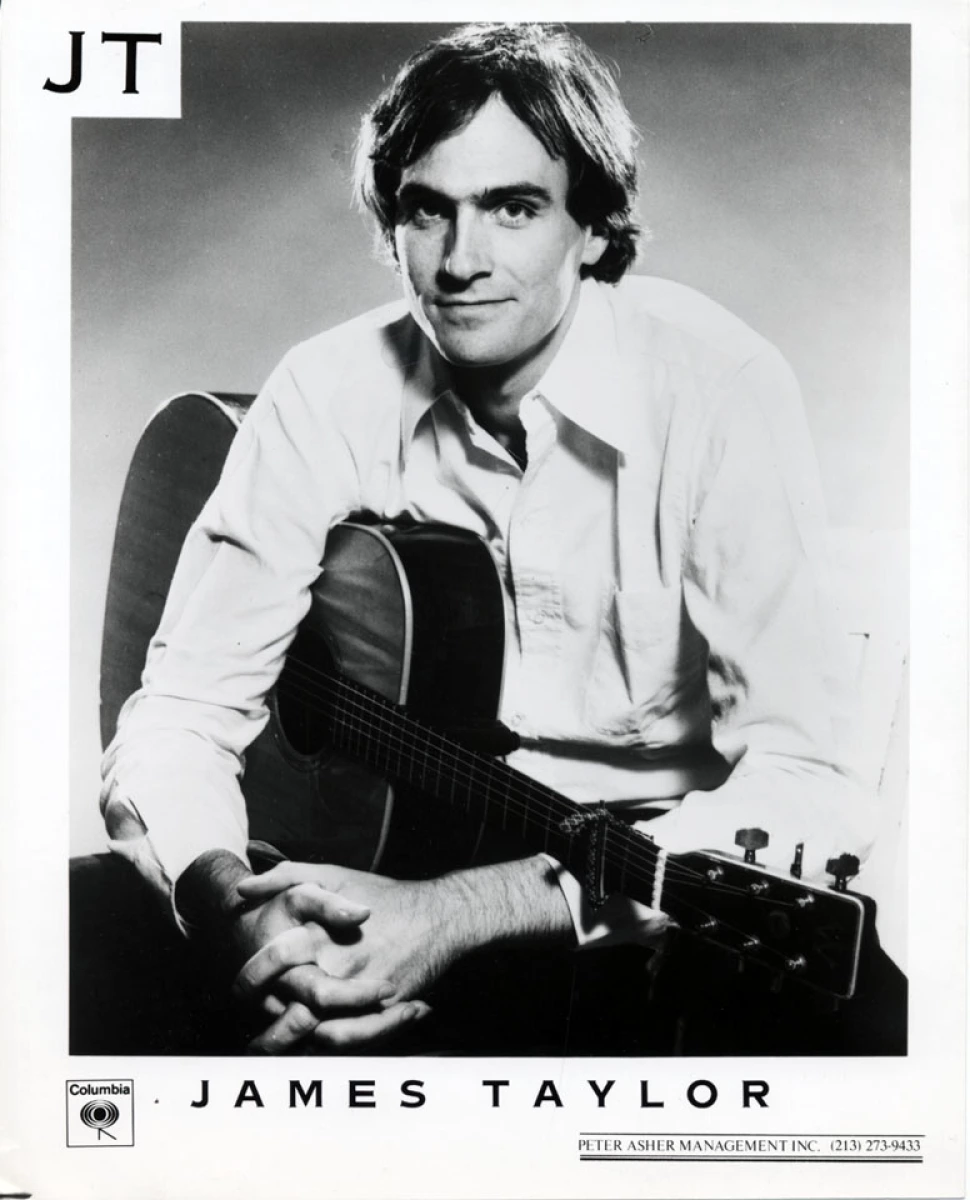 James Taylor Vintage Concert Photo Promo Print at Wolfgang's