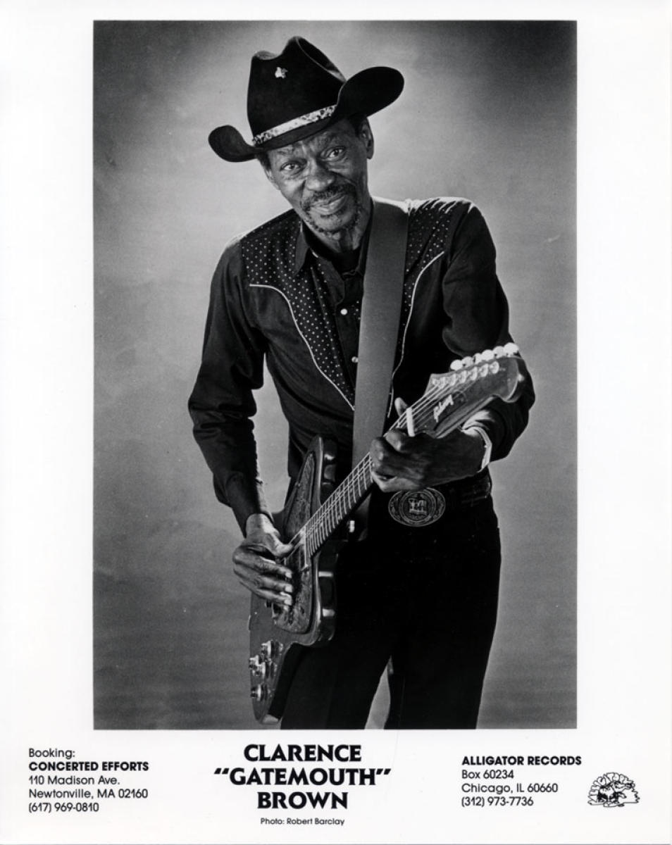 Clarence "Gatemouth" Brown Vintage Concert Photo Promo Print at Wolfgang's
