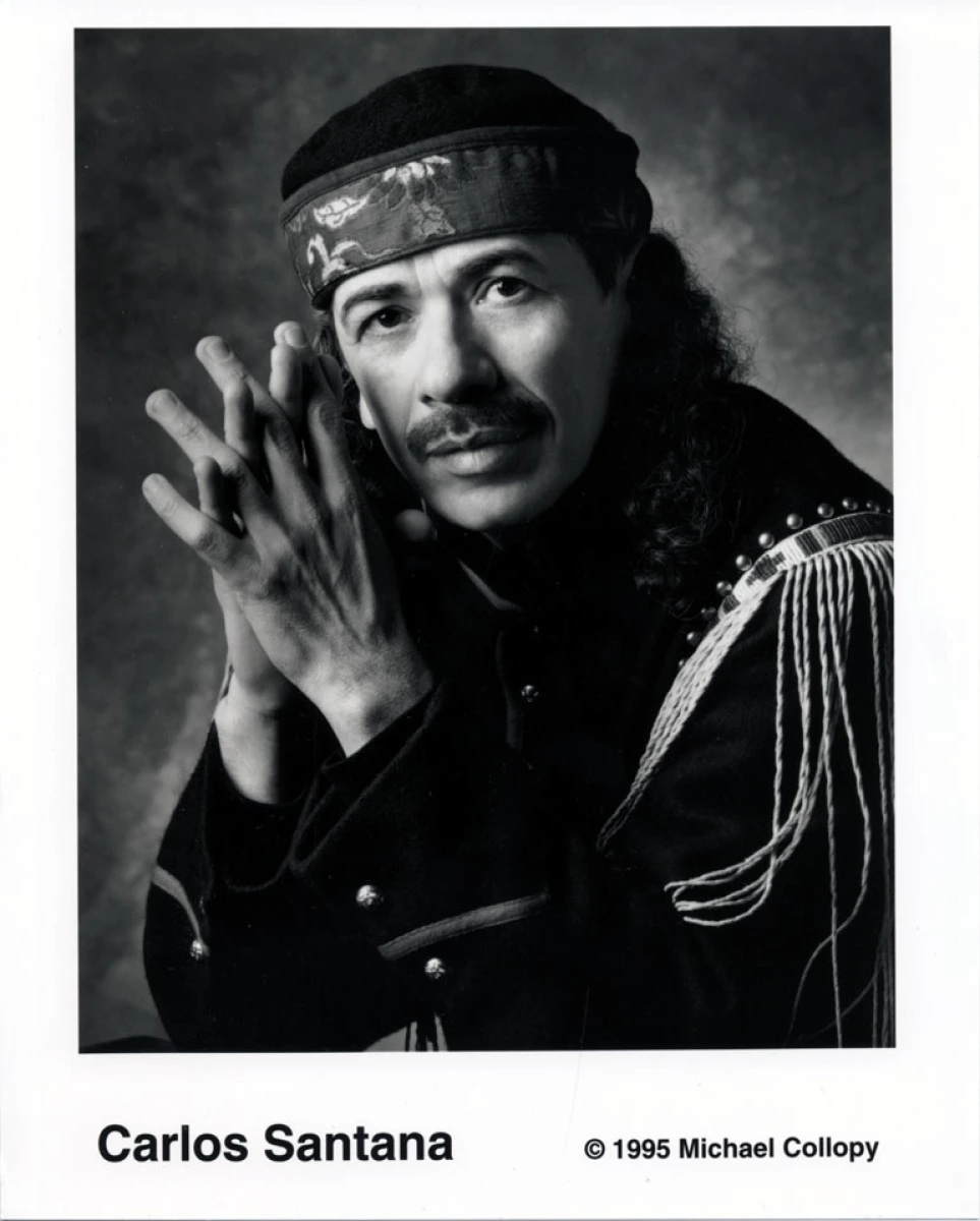 Carlos Santana Vintage Concert Photo Promo Print At Wolfgang S