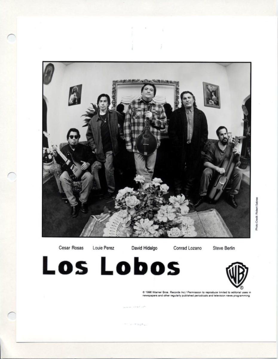 Los Lobos Vintage Concert Photo Promo Print, 1996 at Wolfgang's