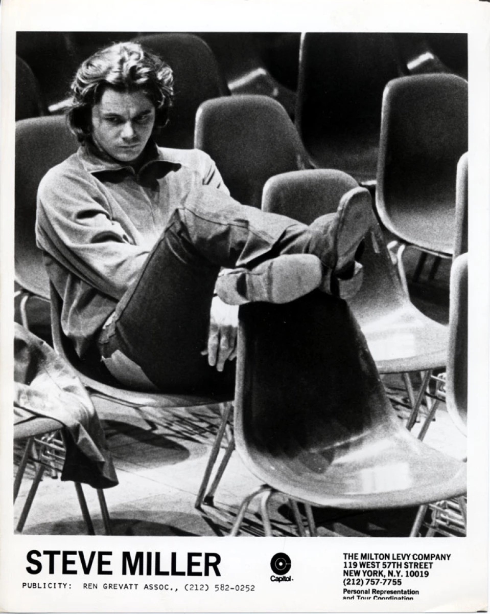 Steve Miller Vintage Concert Photo Promo Print at Wolfgang’s