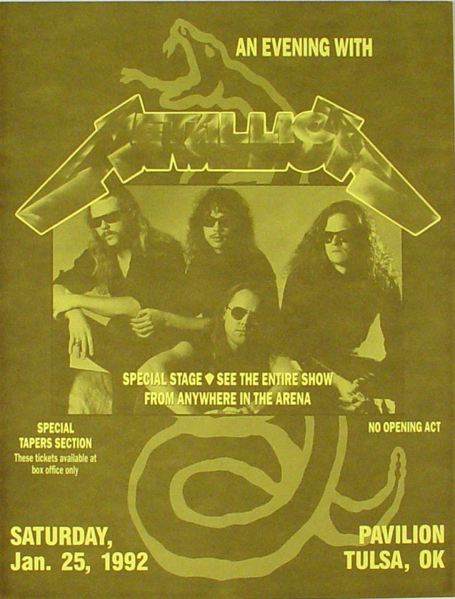 Online METALLICA event poster