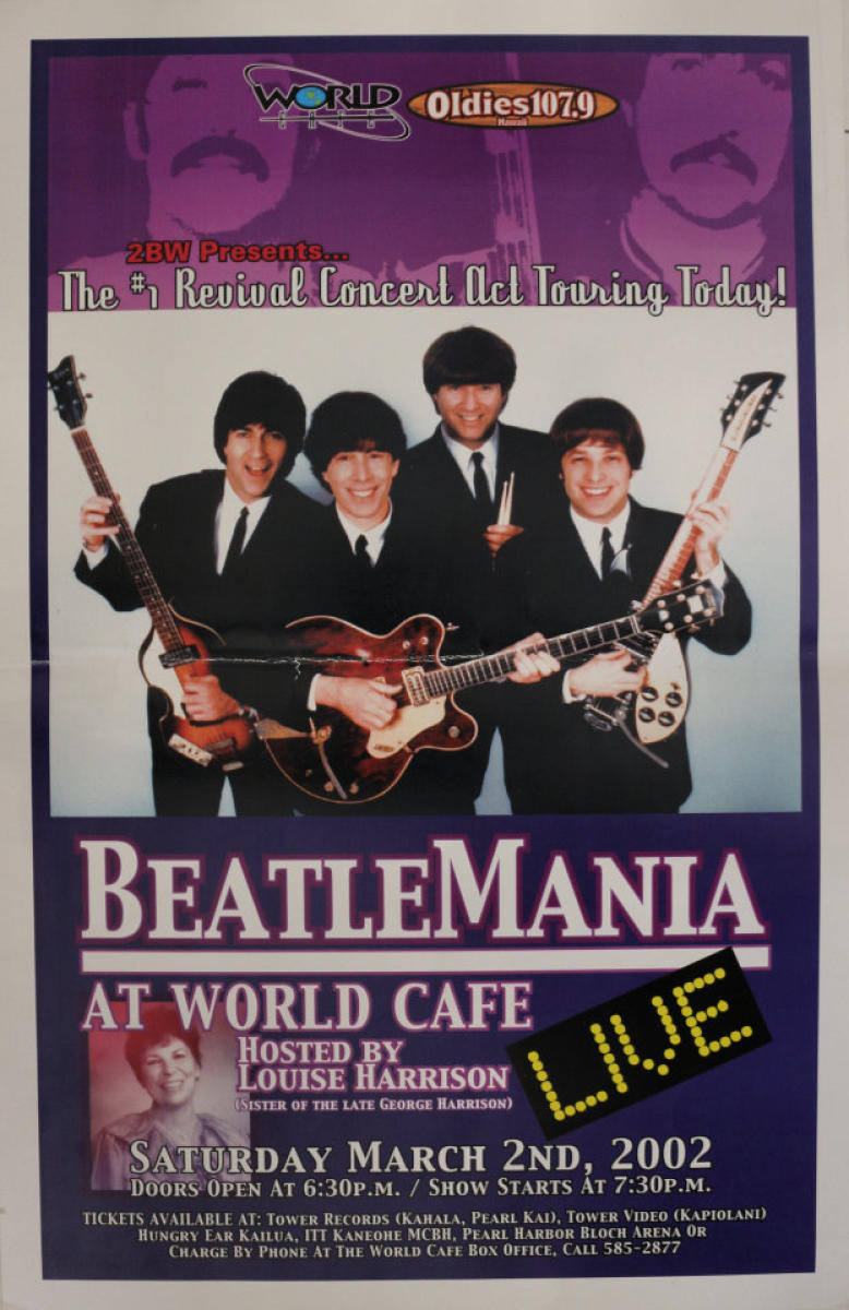 The Beatles Vintage Concert Poster From Bloch Arena Mar At Wolfgang S