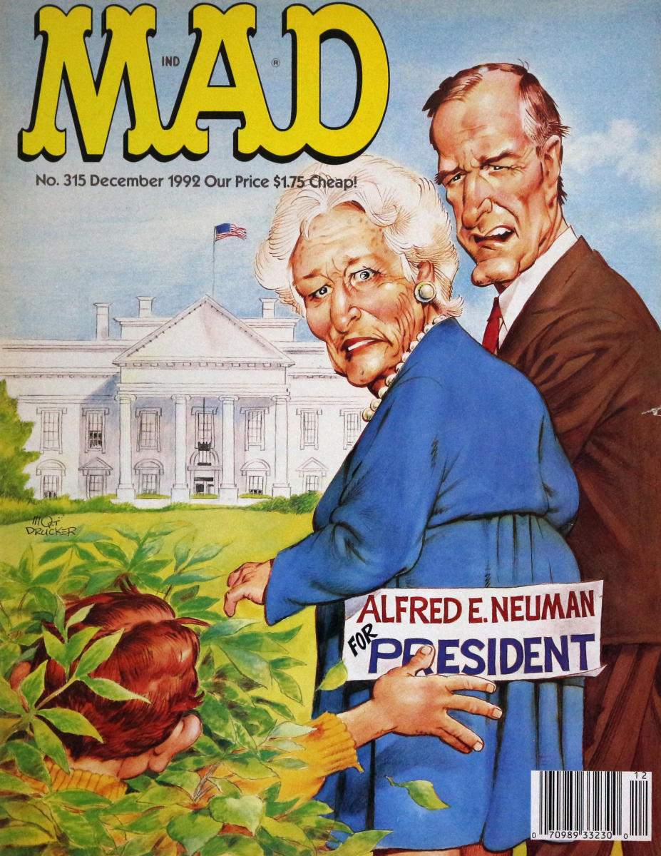 【額縁付き】mad magazine 12 A2ポスター MAD | December 1992 at Wolfgang's
