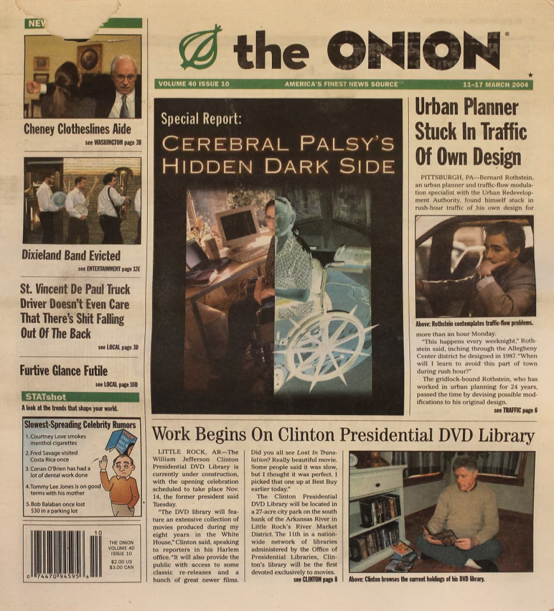 The Onion | March 11, 2004 At Wolfgang's