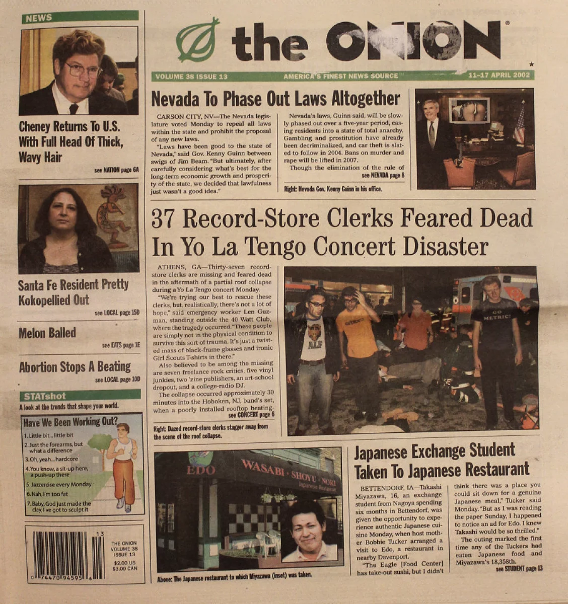 The Onion April 11 02 At Wolfgang S