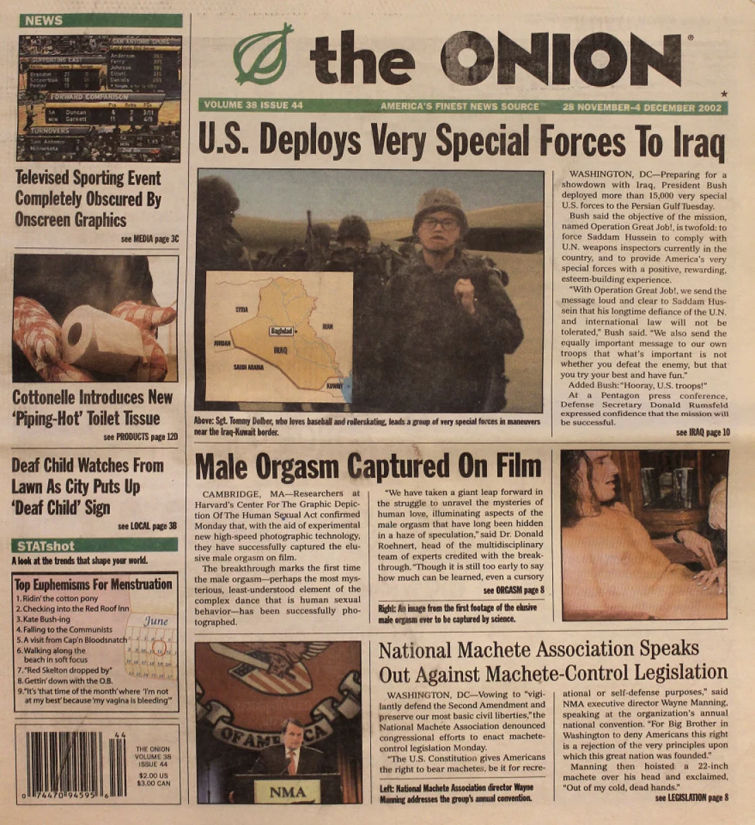 The Onion | November 28, 2002 at Wolfgang's