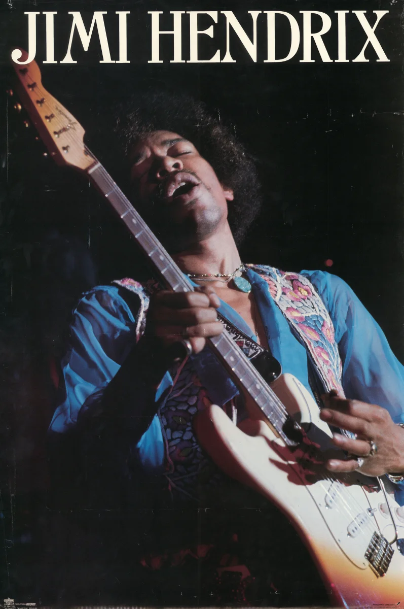 Jimi Hendrix Vintage Concert Poster, 1987 At Wolfgang's