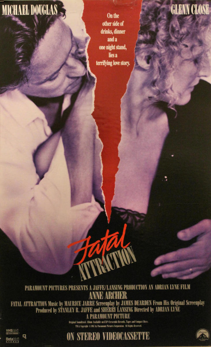 Fatal Attraction Vintage Concert Poster, Sep 11, 1987 at Wolfgang's