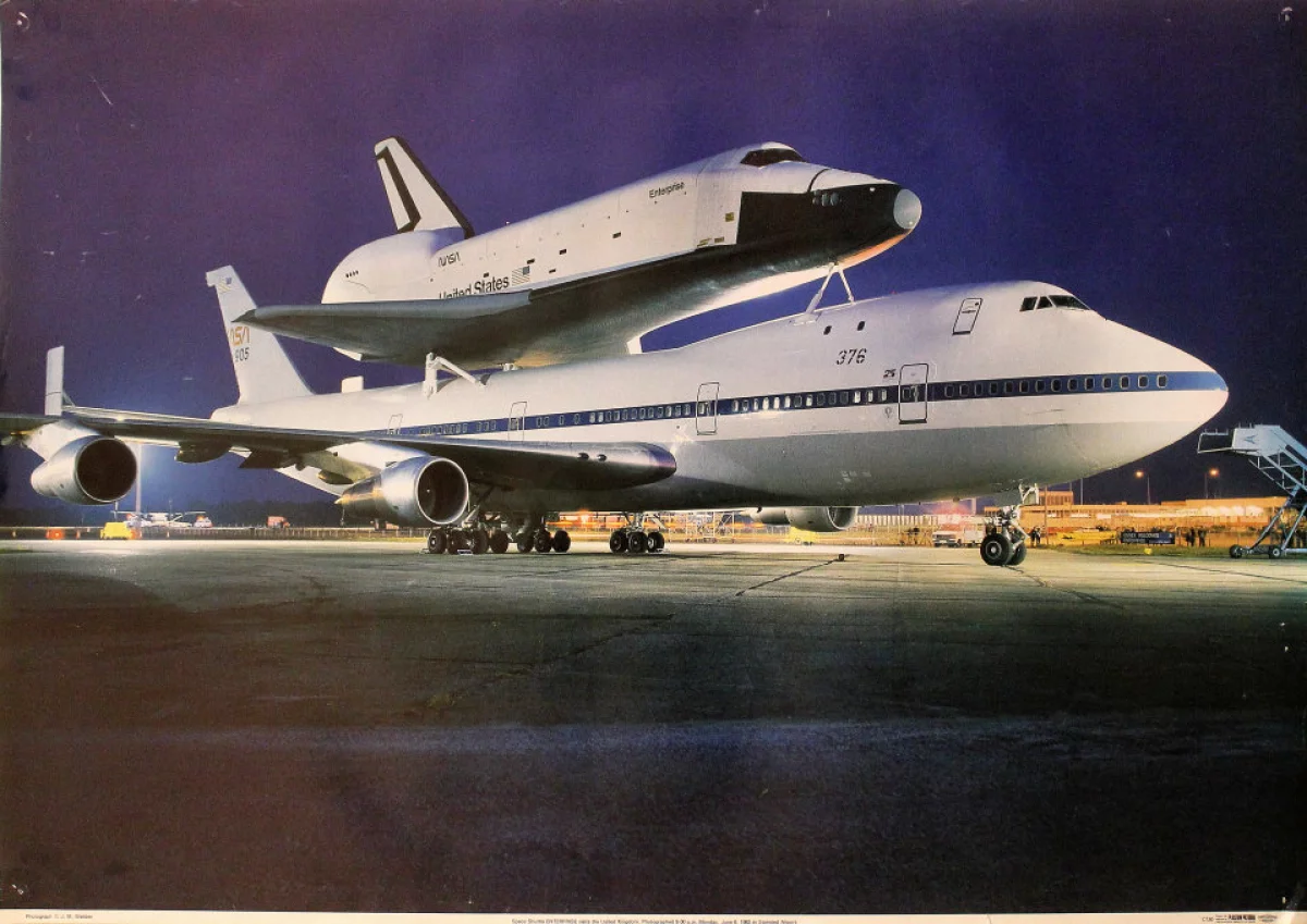 Space Shuttle Enterprise Vintage Concert Poster at Wolfgang's