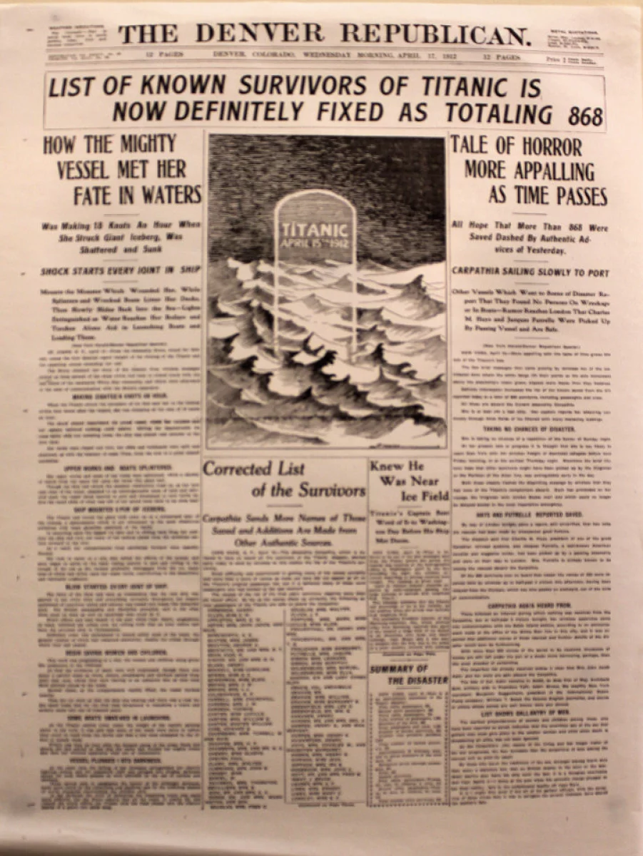 The Denver Republican April 17, 1912 Vintage Concert Poster, Apr 17 ...