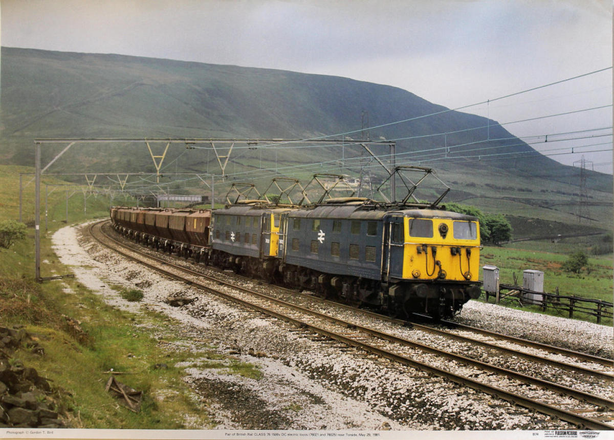 British Rail Class 76 1500v DC Electric Locos Vintage Concert Poster ...