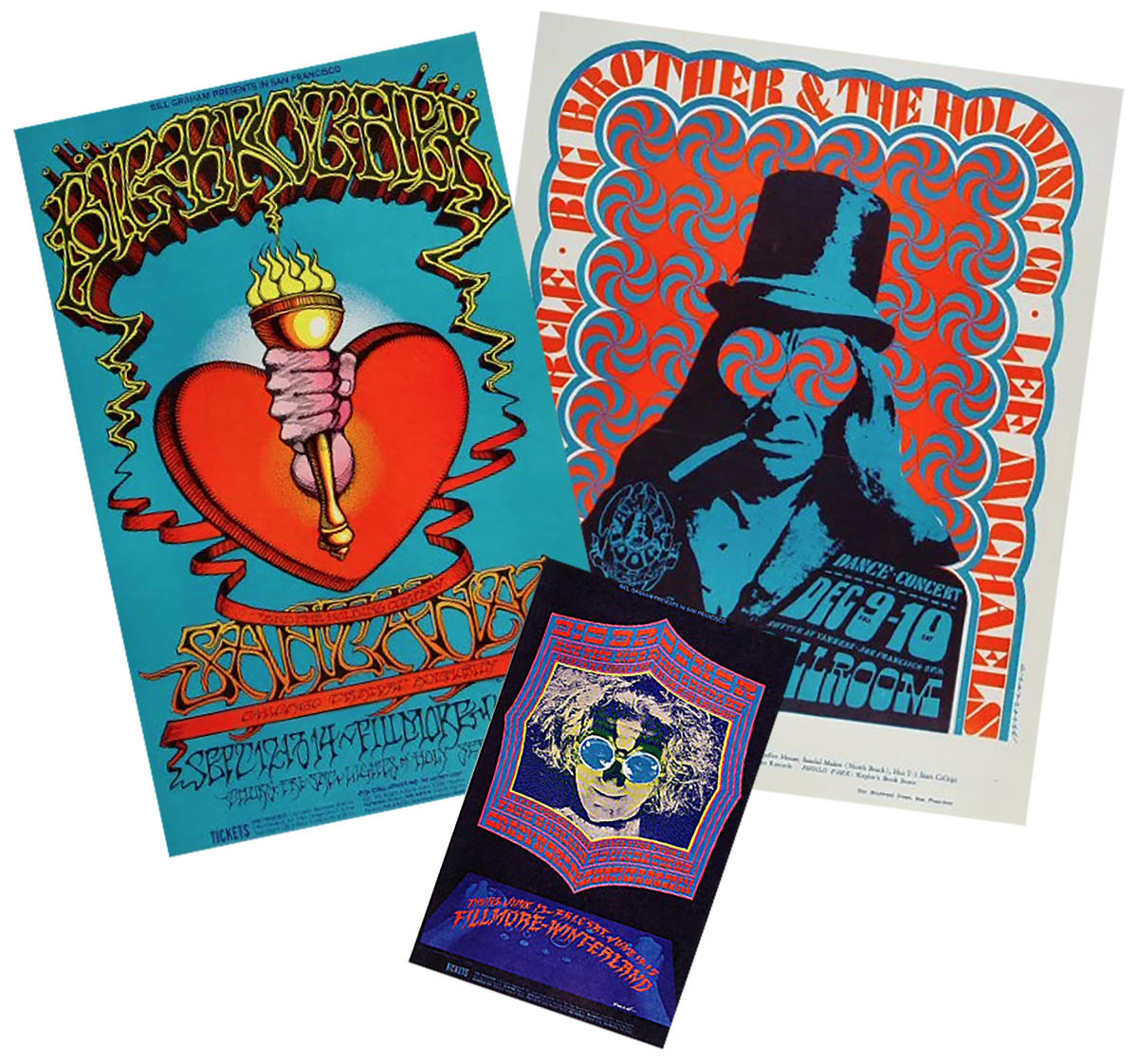 Big Brother & The Holding Company Vintage Concert Poster Set at Wolfgang's