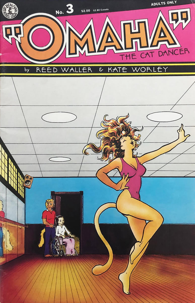 Kitchen Sink: "Omaha" The Cat Dancer #3 Vintage Comic, 1986 Desig...