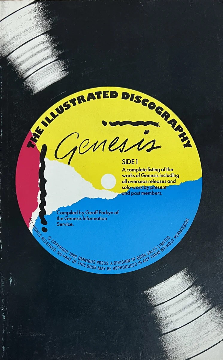 Genesis The Illustrated Discography Book by Geoff Parkyn, 1983 at