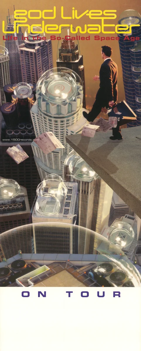 God Lives Underwater Vintage Concert Poster, 1998 at Wolfgang's