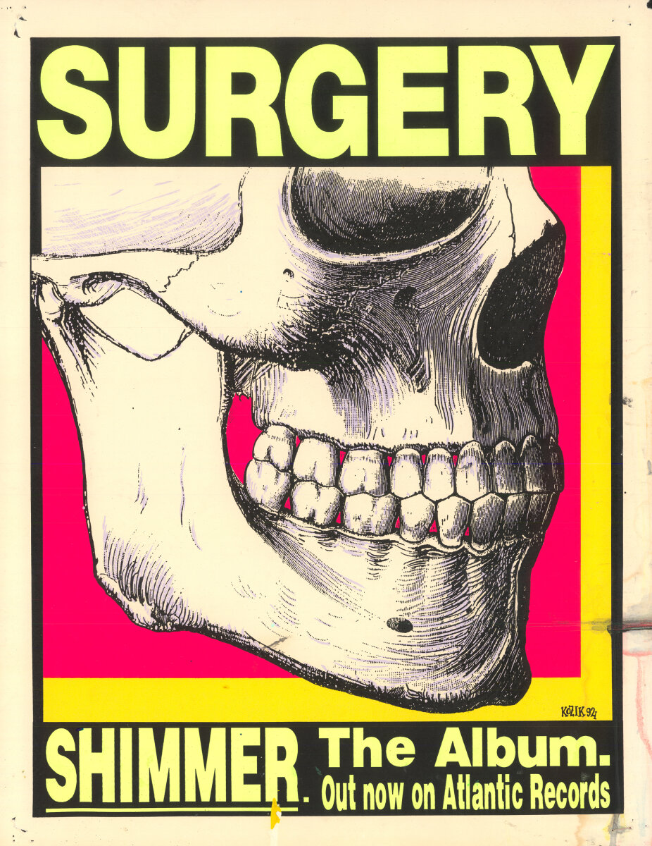 Surgery Vintage Concert Silkscreen, 1992 at Wolfgang's