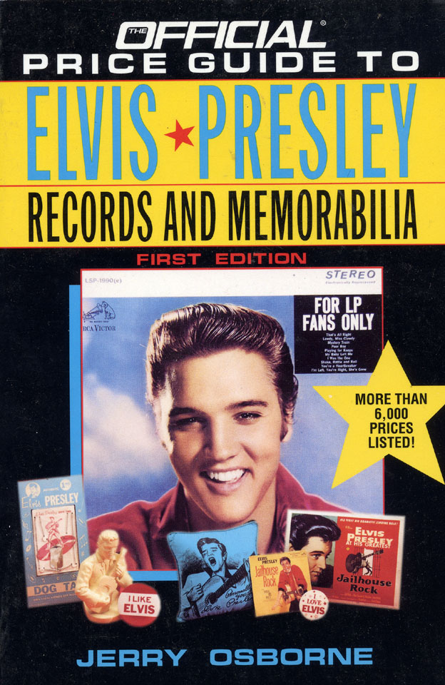 Price Guide to Elvis Memorabilia Book by Jerry Osborne, 1994 at Wolfgang's