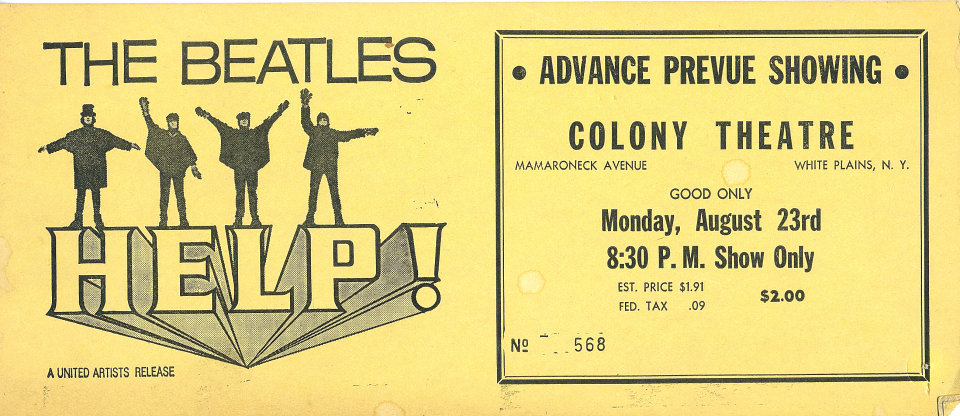 Vintage Concert Ticket 105
