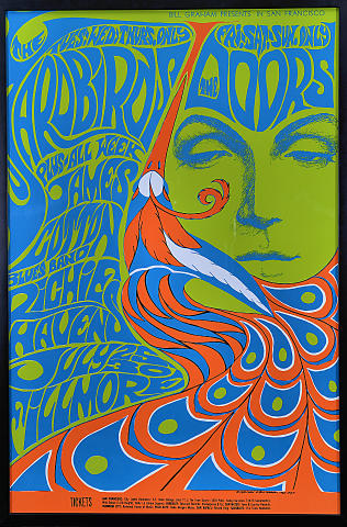 Yardbirds Handbill from Fillmore Auditorium, Oct 23, 1966 at Wolfgang's