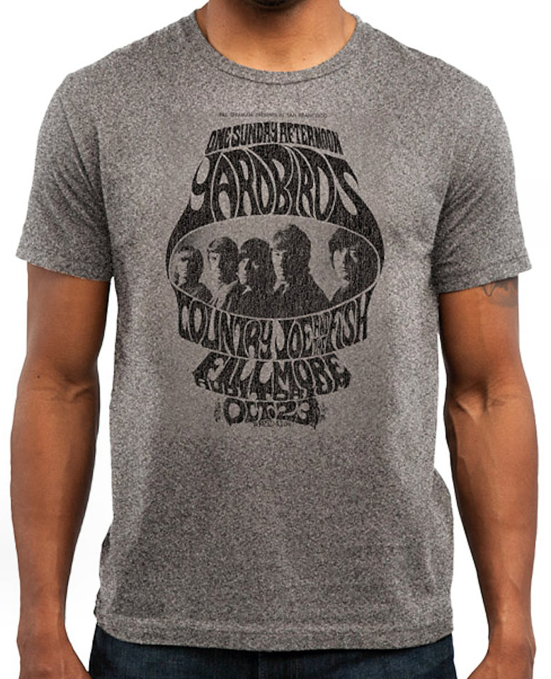 Yardbirds Men's T-Shirt from Fillmore Auditorium, Oct 23, 1966 at ...